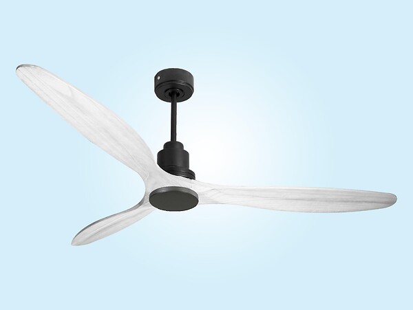 PURLINE - Ventilateur de plafond Réversible  Thermostat Wifi Moteur à courant continu Toits en pente Télécommande Hypersilence Mémoire - large