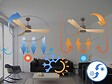 KLASSFAN - Ventilateur de plafond ø132 cm avec Wifi Réversible Hypersilence - vignette