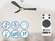 PURLINE - Ventilateur de plafond Réversible  Thermostat Wifi Moteur à courant continu Toits en pente Télécommande Hypersilence Mémoire - vignette