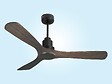 PURLINE - Ventilateur de plafond Réversible  Thermostat Wifi Moteur à courant continu Toits en pente Télécommande Hypersilence Mémoire - vignette