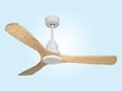 PURLINE - Ventilateur de plafond Réversible  Thermostat Wifi Moteur à courant continu Toits en pente Télécommande Hypersilence Mémoire - vignette