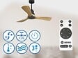 PURLINE - Ventilateur de plafond Réversible  Thermostat Wifi Moteur à courant continu Toits en pente Télécommande Hypersilence Mémoire - vignette