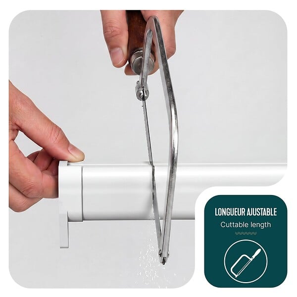 VOUNOT - Store moustiquaire pour fenetre enroulable et recoupable en pvc L100 x H160 cm Blanc - large