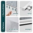VOUNOT - Store moustiquaire pour fenetre enroulable et recoupable en pvc L100 x H160 cm Blanc - vignette
