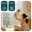 VOUNOT - Store moustiquaire pour fenetre enroulable et recoupable en aluminium L100 x H160 cm Blanc - vignette