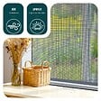 VOUNOT - Store moustiquaire pour fenetre enroulable et recoupable en pvc L80 x H130 cm Blanc - vignette