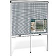 VOUNOT - Store moustiquaire pour fenetre enroulable et recoupable en aluminium L150 x H160 cm Blanc - vignette