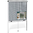VOUNOT - Store moustiquaire pour fenetre enroulable et recoupable en aluminium L130 x H160 cm Blanc - vignette