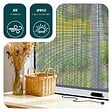 VOUNOT - Store moustiquaire pour fenetre enroulable et recoupable en aluminium L130 x H160 cm Blanc - vignette