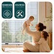 VOUNOT - Store moustiquaire pour fenetre enroulable et recoupable en aluminium L130 x H160 cm Blanc - vignette
