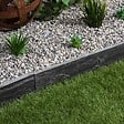 RO'MA NATURE - Bordure de jardin Ardoise Noire 100x10x3 cm (à l'unité) - vignette