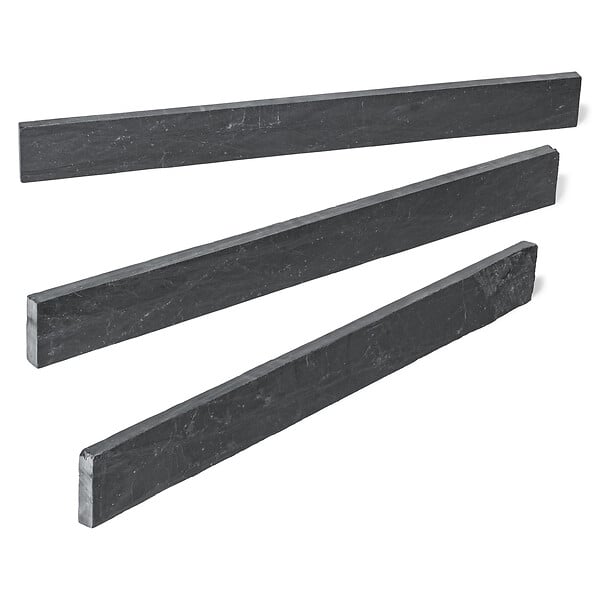RO'MA NATURE - Bordure de jardin Ardoise Noire 100x10x3 cm (à l'unité) - large