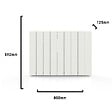 BATILEC - Radiateur à inertie alu ZILO WiFi 2000 W - Chauffage connecté, IP24, thermostat précis, 4 modes de chauffe, sécurité enfant-BATILEC - vignette