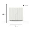 BATILEC - Radiateur à inertie ALU ZILO WiFi 1500 W - Chauffage connecté, IP24, thermostat précis, 4 modes de chauffe, sécurité enfant-BATILEC - vignette