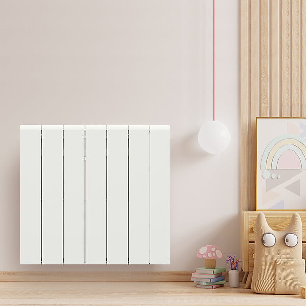 BATILEC - Radiateur à inertie ALU ZILO WiFi 1500 W - Chauffage connecté, IP24, thermostat précis, 4 modes de chauffe, sécurité enfant-BATILEC - large