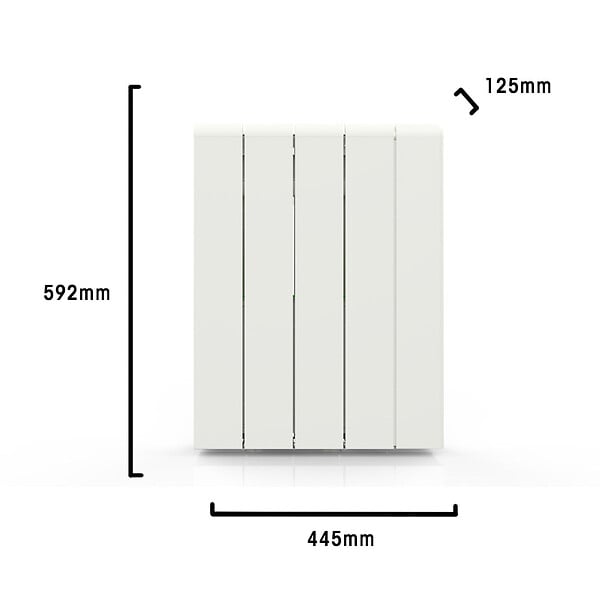 BATILEC - Radiateur à inertie ALU ZILO WiFi 1000 W - Chauffage connecté, IP24, thermostat précis, 4 modes de chauffe, sécurité enfant-BATILEC - large