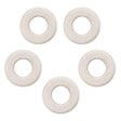 FONTINI - Lot de 5 Plaques Décoratives 1 Poste Garby Colonial – Porcelaine Blanche – Compatible Gammes GARBY, GARBY COLONIAL et DIMBLER – Pose En Saillie ou Encastrable – Finition Haut de Gamme - vignette