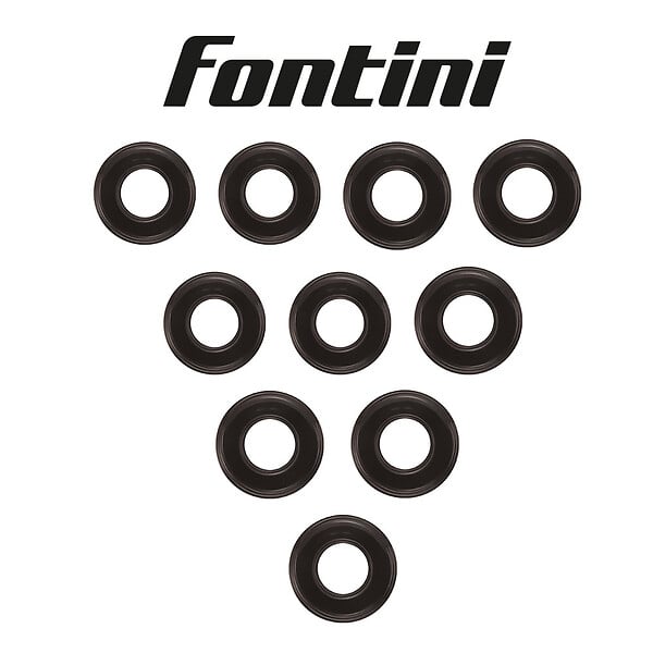 FONTINI - Lot de 10 Plaques Décoratives 1 Poste Garby Colonial – Porcelaine noire – Compatible Gammes GARBY, GARBY COLONIAL et DIMBLER – Pose En Saillie ou Encastrable – Finition Haut de Gamme - large