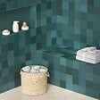 RO'MA NATURE - Carrelage effet Zellige Vert Profond 12,3x12,3x0,87 cm Cubriel - Sol et mur intérieur (vendu par carton de 0,51 m²) - vignette