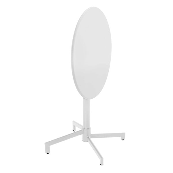 OVIALA - Ensemble table de jardin et 2 fauteuils en métal blanc - Palavas - large