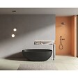 STANO - Baignoire îlot design ovale FLORIDA noir mat 180 cm - vignette