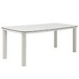 OVIALA - Table de jardin structure en aluminium 8 personnes L213x90cm beige - Nocera - vignette