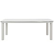 OVIALA - Table de jardin structure en aluminium 8 personnes L213x90cm beige - Nocera - vignette