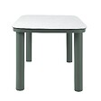 OVIALA - Table de jardin structure en aluminium 6 personnes L150x90cm vert - Nocera - vignette