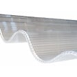 MCCOVER - Lot 5 plaques polycarbonate ondulées alvéolaires GO177/51 mm + 6 kits de fixation Translucide, l.92cm, L.305 cm - vignette