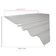 MCCOVER - Lot 2 plaques polycarbonate ondulées PO 76/18 + 2 kits de fixation Translucide, l.90 cm, L.200 cm - vignette