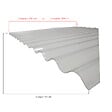 MCCOVER - Lot 2 plaques polycarbonate ondulées PO 76/18 + 3 kits de fixation Translucide, l.90 cm, L.250 cm - vignette
