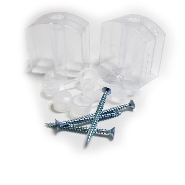 MCCOVER - Lot 5 plaques polycarbonate ondulées alvéolaires GO177/51 mm + 5 kits de fixation Translucide, l.92cm, L.200 cm - large