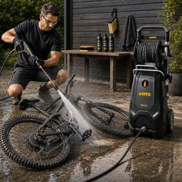 VITO - Nettoyeur haute pression 225bar 3000W Moteur Induction Tuyau 10m Jet réglable Dévidoir Nettoyage Terrasse Voiture Mobilier VITO - large