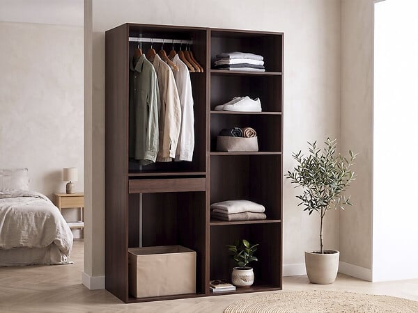 HABITAT ET JARDIN - Kit dressing " Opéra " modulable - 2 éléments - Marron - large