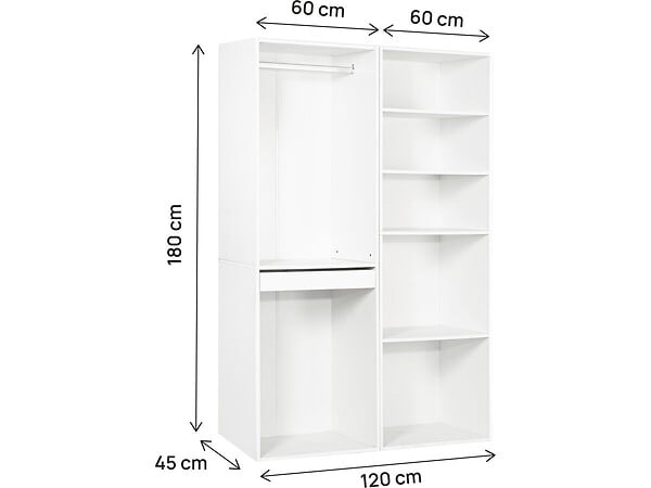 HABITAT ET JARDIN - Kit dressing " Opéra " modulable - 2 éléments - Blanc - large
