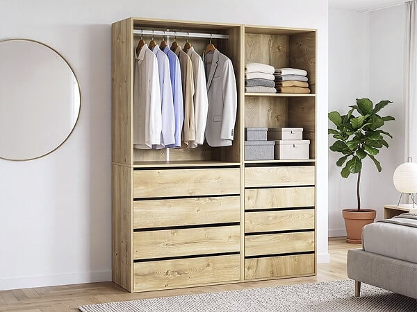 HABITAT ET JARDIN - Kit dressing " Opéra " modulable - 2 éléments - Beige - large