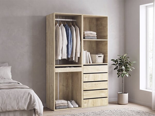 HABITAT ET JARDIN - Kit dressing " Opéra " modulable - 2 éléments - Beige - large