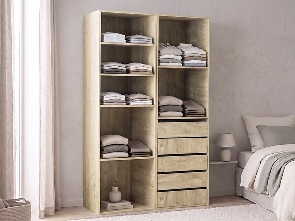 HABITAT ET JARDIN - Kit dressing " Opéra " modulable - 2 éléments - Beige - large