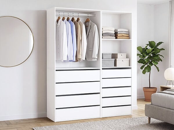 HABITAT ET JARDIN - Kit dressing " Opéra " modulable - 2 éléments - Blanc - large