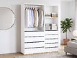 HABITAT ET JARDIN - Kit dressing " Opéra " modulable - 2 éléments - Blanc - vignette