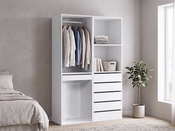 HABITAT ET JARDIN - Kit dressing " Opéra " modulable - 2 éléments - Blanc - large