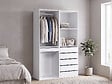 HABITAT ET JARDIN - Kit dressing " Opéra " modulable - 2 éléments - Blanc - vignette