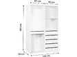 HABITAT ET JARDIN - Kit dressing " Opéra " modulable - 2 éléments - Blanc - vignette