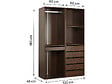 HABITAT ET JARDIN - Kit dressing " Opéra " modulable - 2 éléments - Marron - vignette