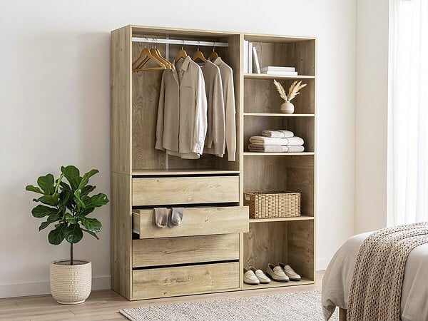 HABITAT ET JARDIN - Kit dressing " Opéra " modulable - 2 éléments - Beige - large