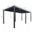 CONCEPT USINE - Pergola bioclimatique double 3x6 m noire PAROS - vignette