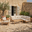 CONCEPT USINE - Salon de jardin 6 places en bois d’acacia certifié FSC PAKKRET - vignette