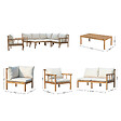 CONCEPT USINE - Salon de jardin 6 places en bois d’acacia certifié FSC PAKKRET - vignette