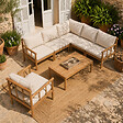 CONCEPT USINE - Salon de jardin 6 places en bois d’acacia certifié FSC PAKKRET - vignette