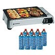 KEMPER - Plancha à gaz portable 2300W + 8 cartouches de gaz + Valise de transport Cuisson extérieure Camping Terrasse Barbecue KEMPER - vignette